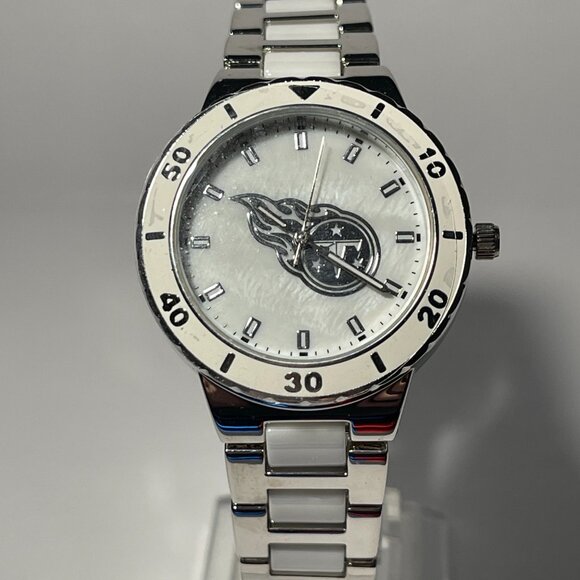 Tennessee Titans NFL Stainless-Steel Women's PEARL Watch by Game Time NEW - Picture 2 of 8